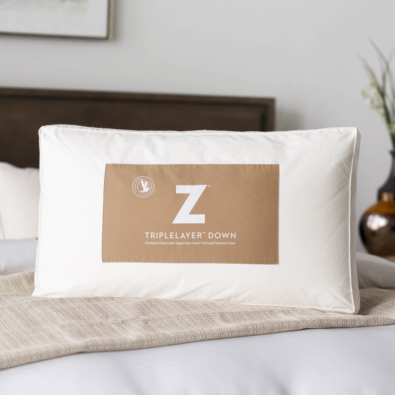 Triple Layer™ Down Pillow Packaged